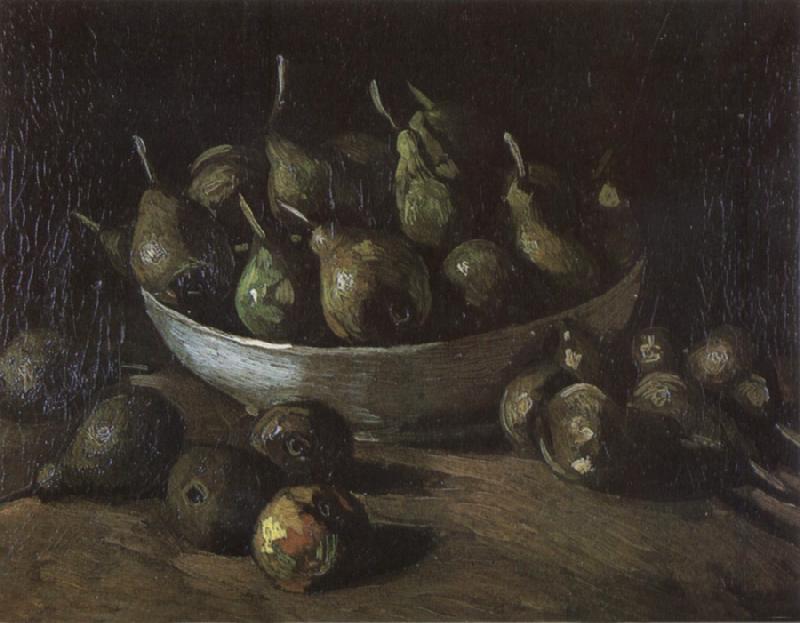 Vincent Van Gogh Still life with an Earthen Bowl and Pears (nn04) France oil painting art